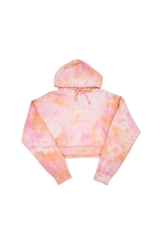 Nia - Tie Dye Cropped Hoody