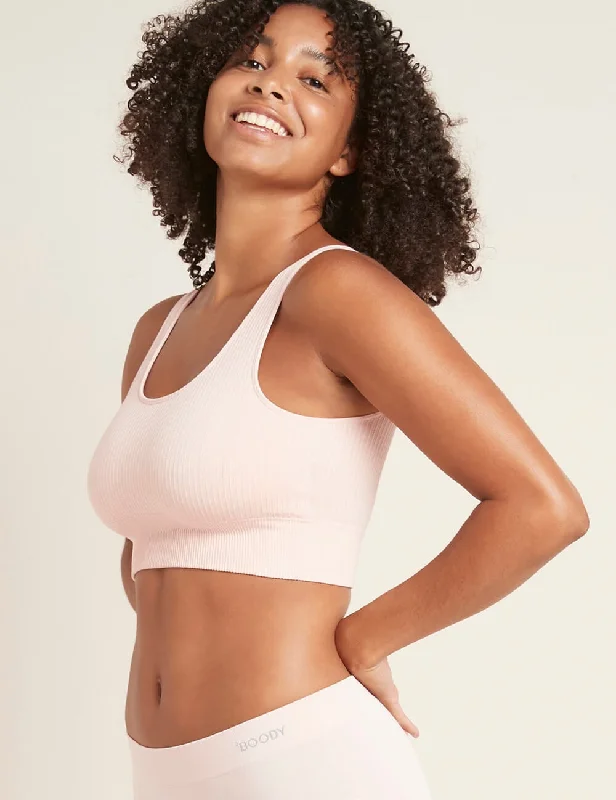 Ribbed Seamless Bra in Nude