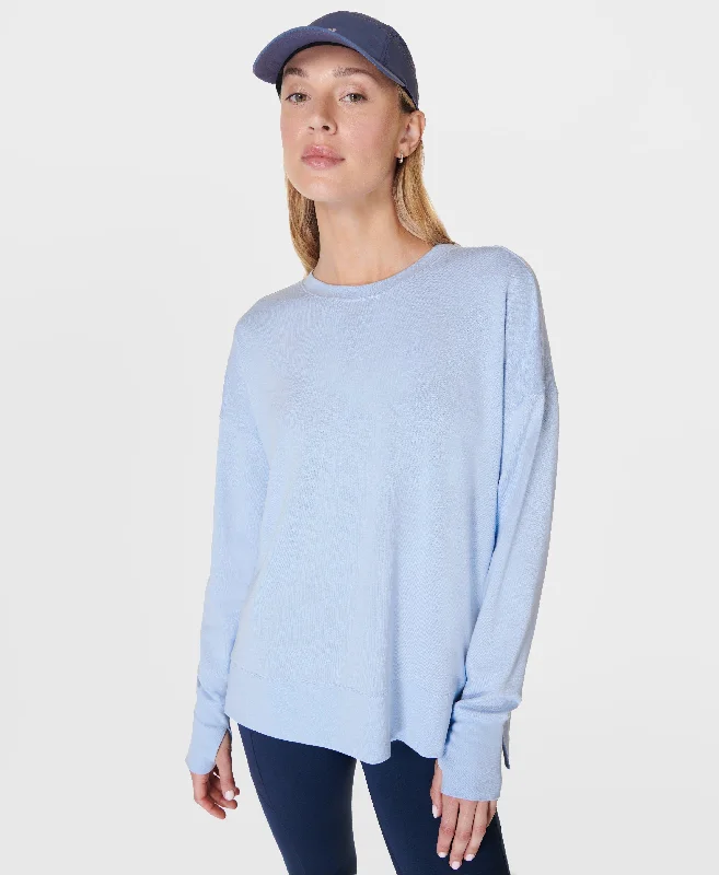 After Class Longline Sweatshir Sb8985 Breeze-Blue