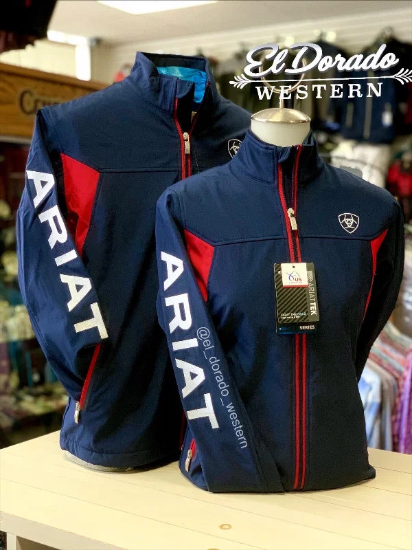 Ariat Women New Team Softshell - Navy/Red/White