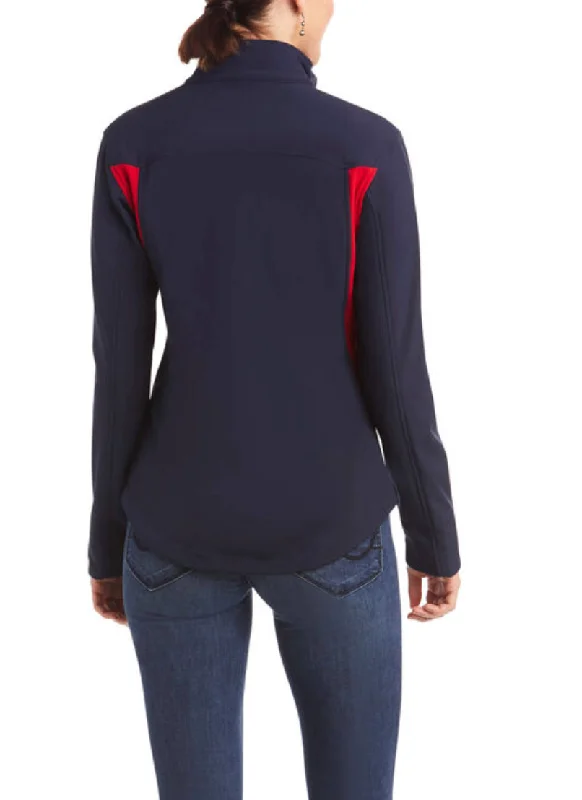 Ariat Women New Team Softshell - Navy/Red/White