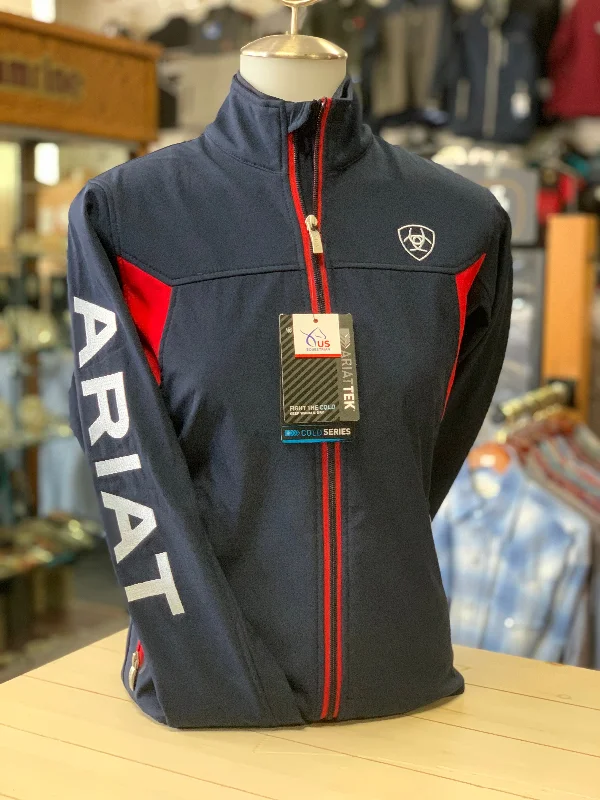 Ariat Women New Team Softshell - Navy/Red/White