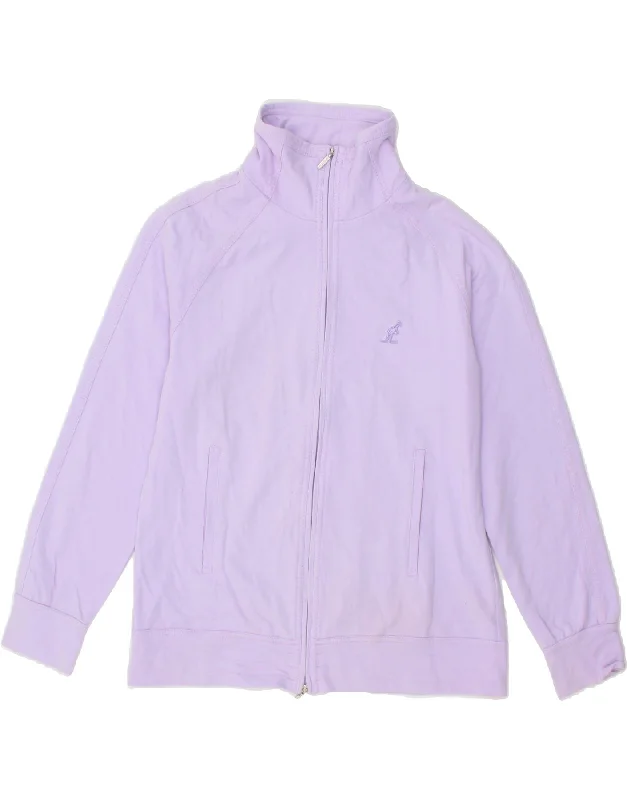 AUSTRALIAN L'ALPINA Womens Tracksuit Top Jacket IT 44 Medium Purple Cotton