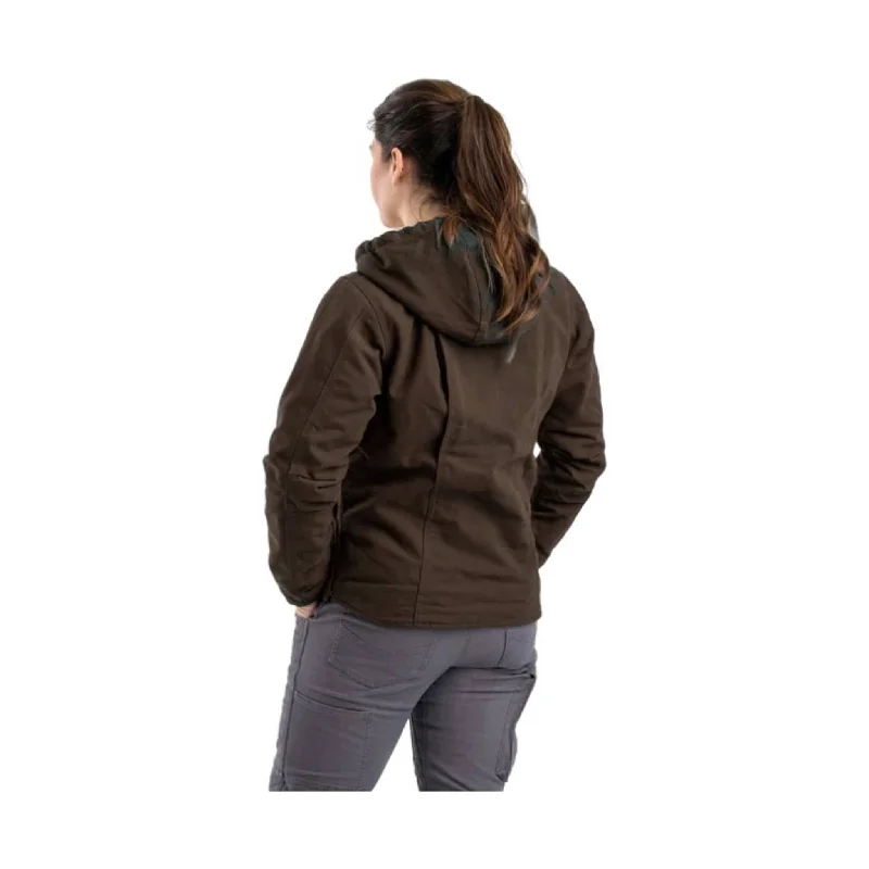 Berne Women's Sherpa-Lined Duck Hooded Jacket - Tuscan