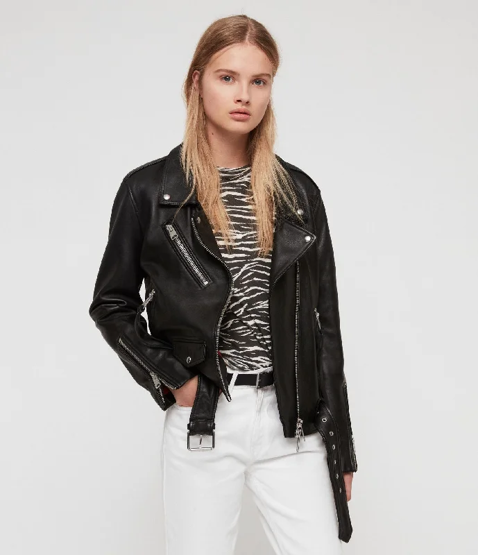 BILLIE LEATHER BIKER JACKET