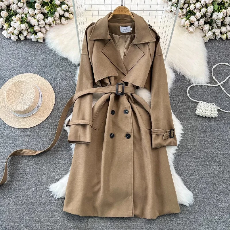 Casual Fashion Mid-Length Over-the-Knee Jacket    S4005