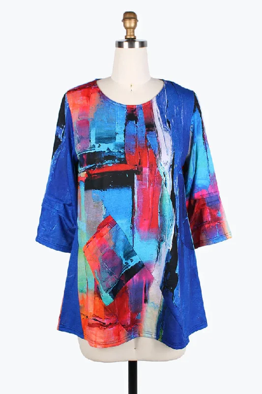 Damee Oil Painting R/N Tunic 9209-MLT