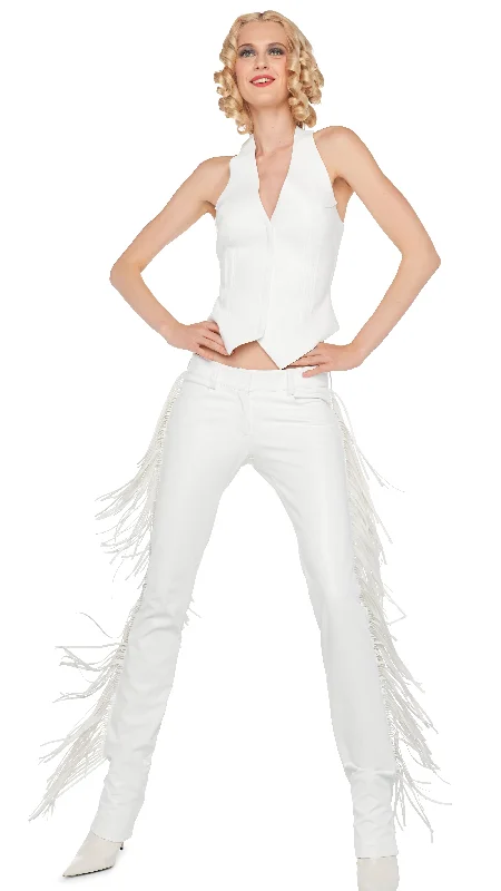 FRINGE BOOT LEG JEAN