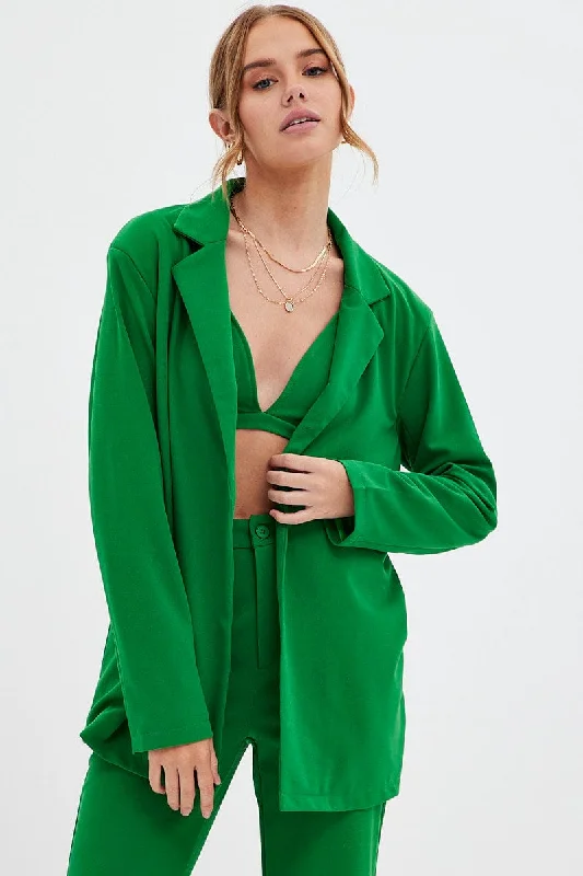 Green Oversized Blazer