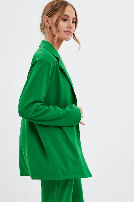 Green Oversized Blazer