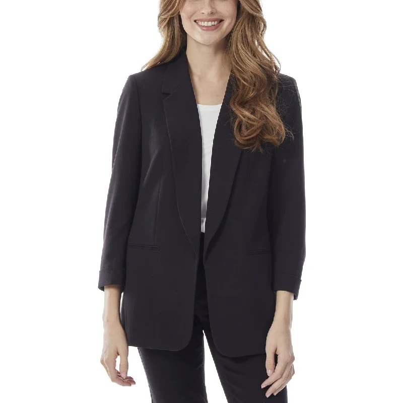 Jones New York Womens Office Notch Collar Open-Front Blazer