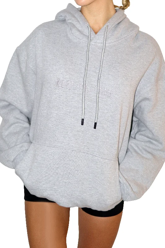 KTP OVERSIZED HOODIE - LIGHT GREY