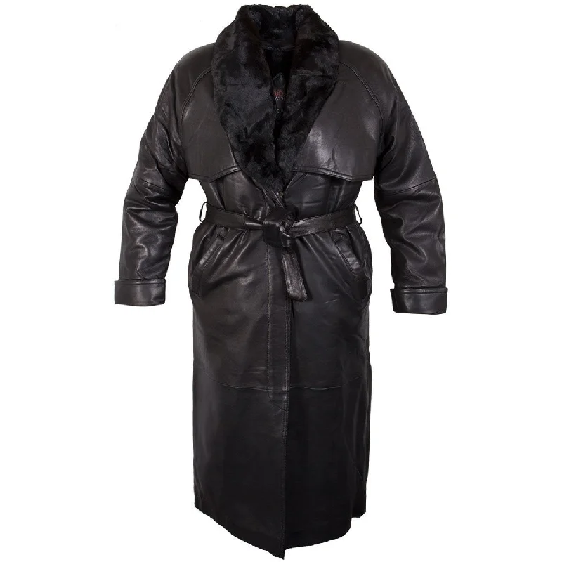 Ladies Lucky Leather 226 Soft Touch Lambskin Leather Long Coat