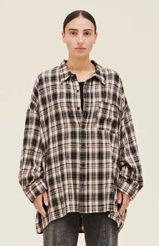 Natural Plaid Button Down