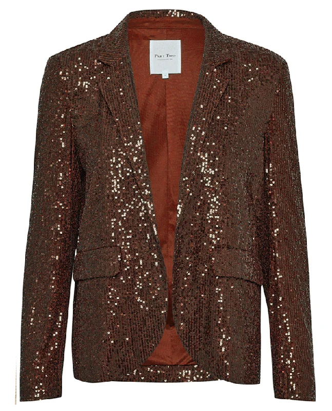 Part Two Darina Mole Sequin Blazer