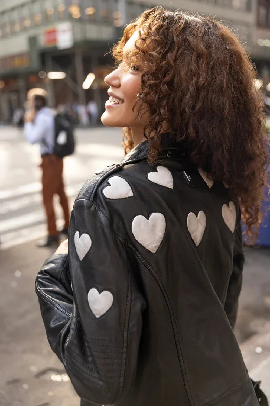 Reo Heart Leather Jacket