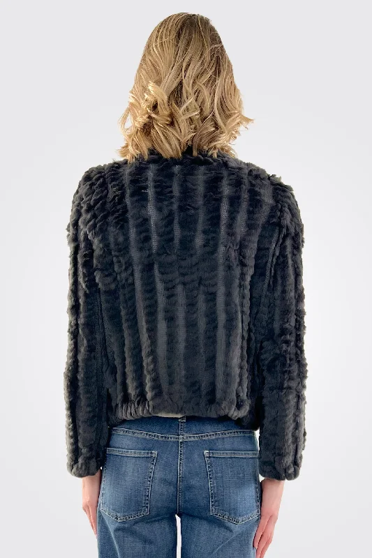 Rosa Fur Jacket - Shadow