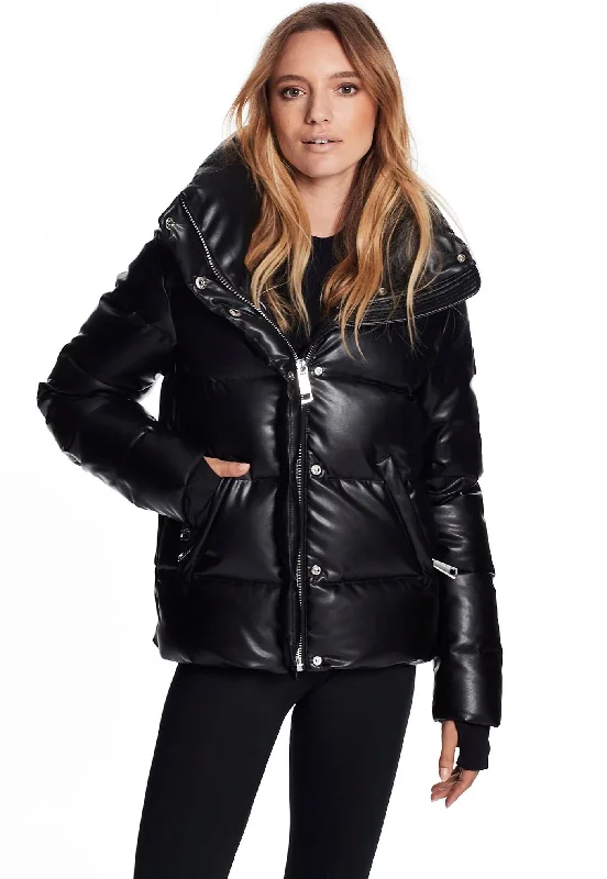 Vegan Leather Isabel Jacket - Black