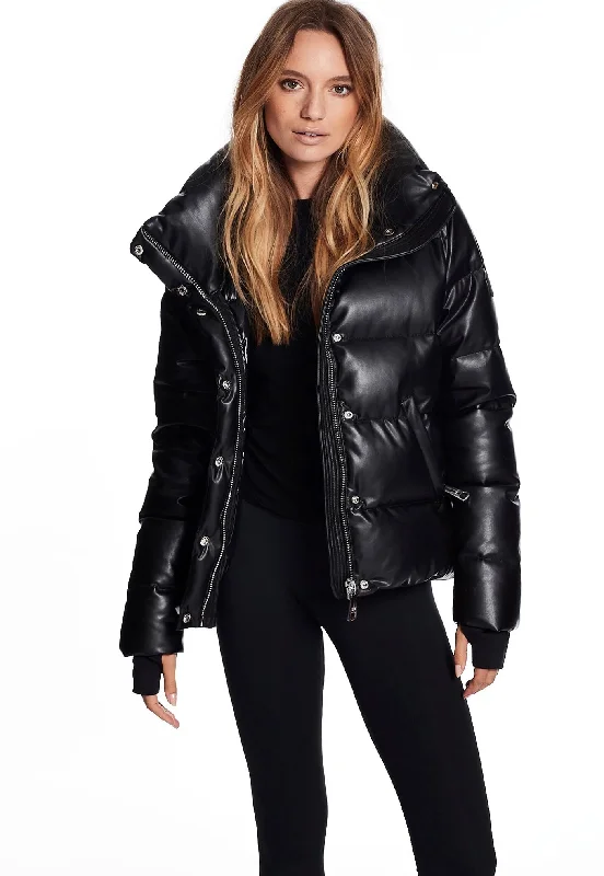 Vegan Leather Isabel Jacket - Black