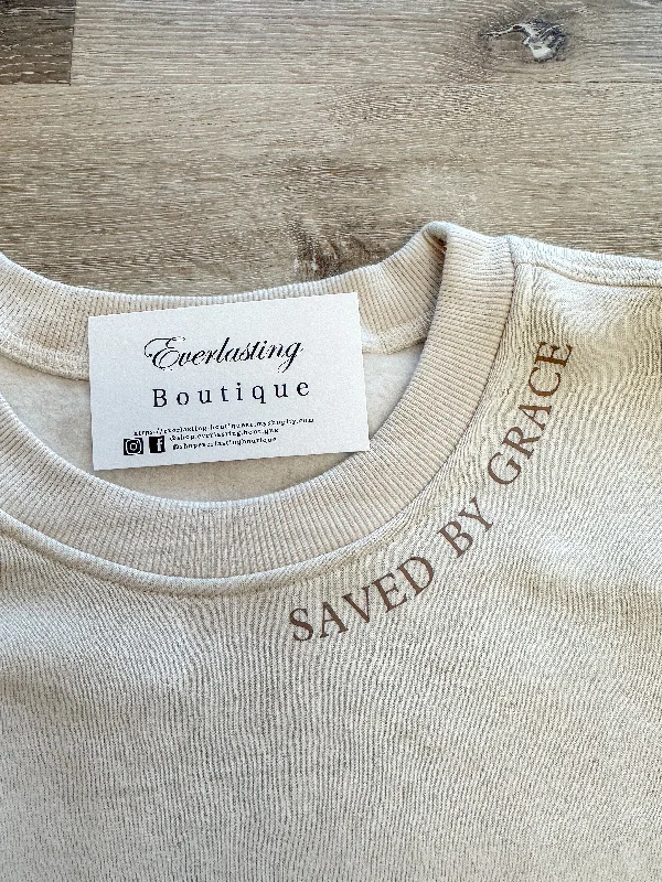 Saved By Grace Taupe Sweatershirt