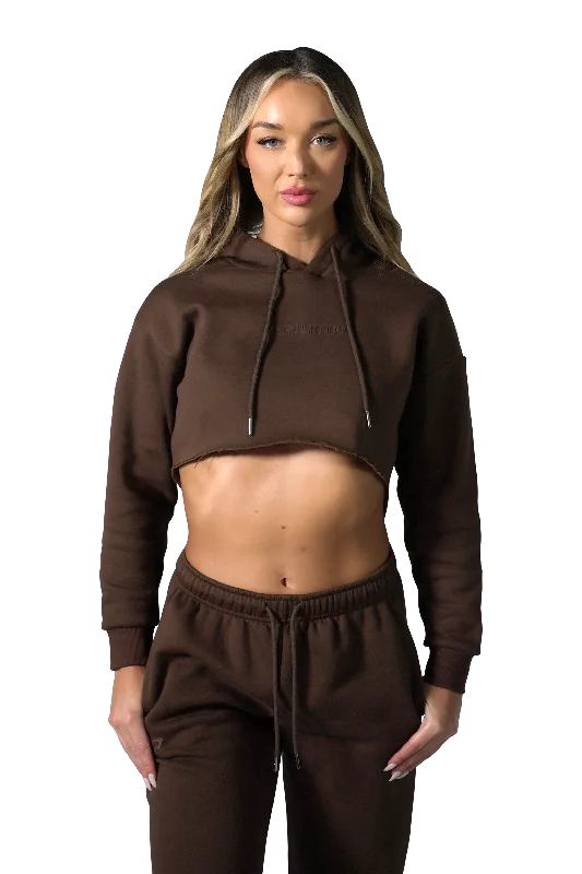 Series 1 Cropped Hoodie - Espresso