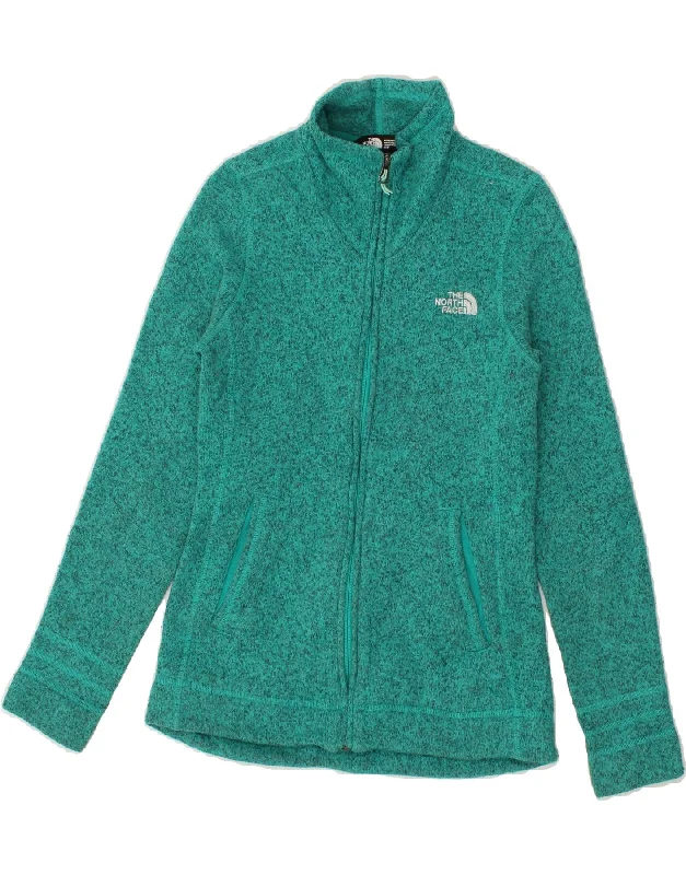 THE NORTH FACE Womens Tracksuit Top Jacket UK 12 Medium Turquoise Flecked