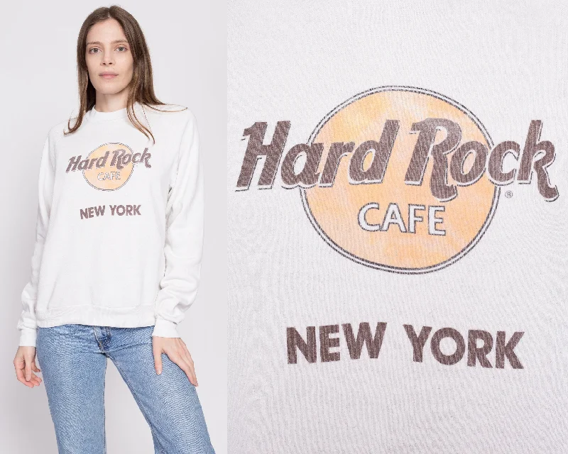 80s Hard Rock Cafe New York City Sweatshirt - Men's Medium, Women's Large