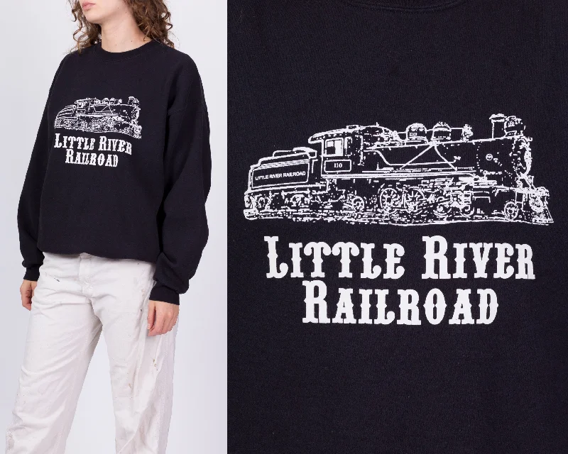 90s Little River Railroad Train Graphic Sweatshirt - Men's Large, Women's XL