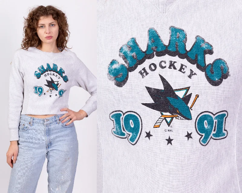 90s San Jose Sharks NHL Sweatshirt - Extra Small