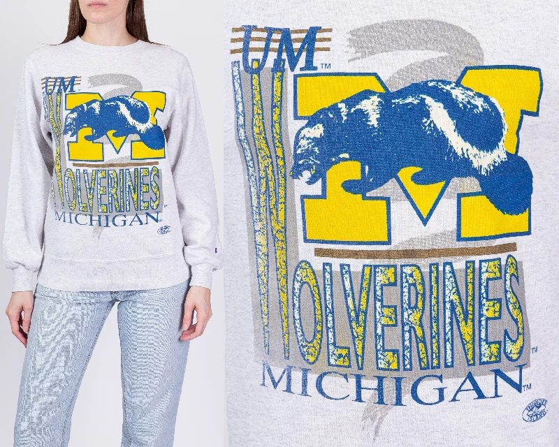 90s University of Michigan Wolverines Champion Sweatshirt - Unisex Small