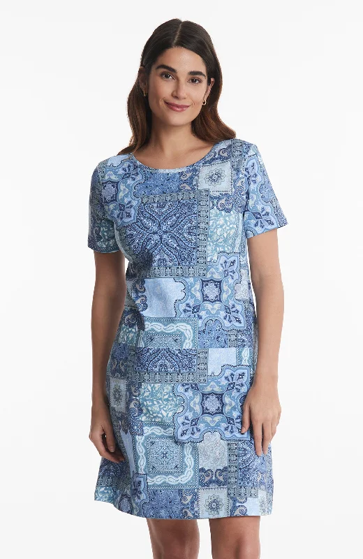 Alyssa Patchwork Dress - Patchwork