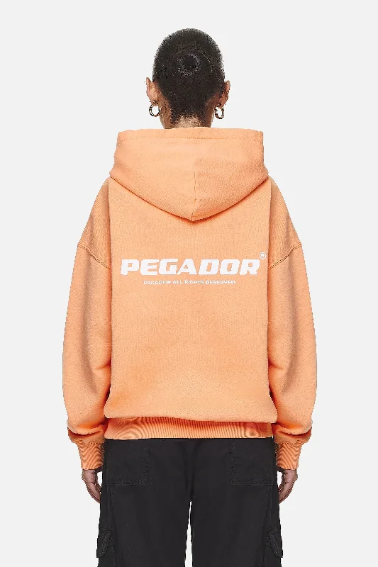 Atna Logo Oversized Hoodie Washed Apricot White