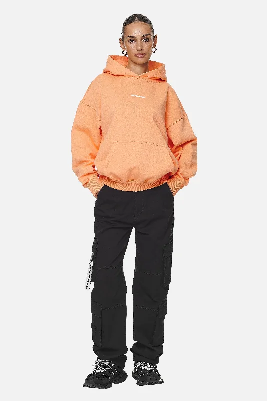 Atna Logo Oversized Hoodie Washed Apricot White