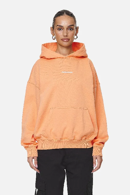 Atna Logo Oversized Hoodie Washed Apricot White