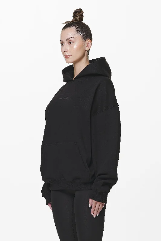 Clarita Logo Oversized Hoodie Black Gum