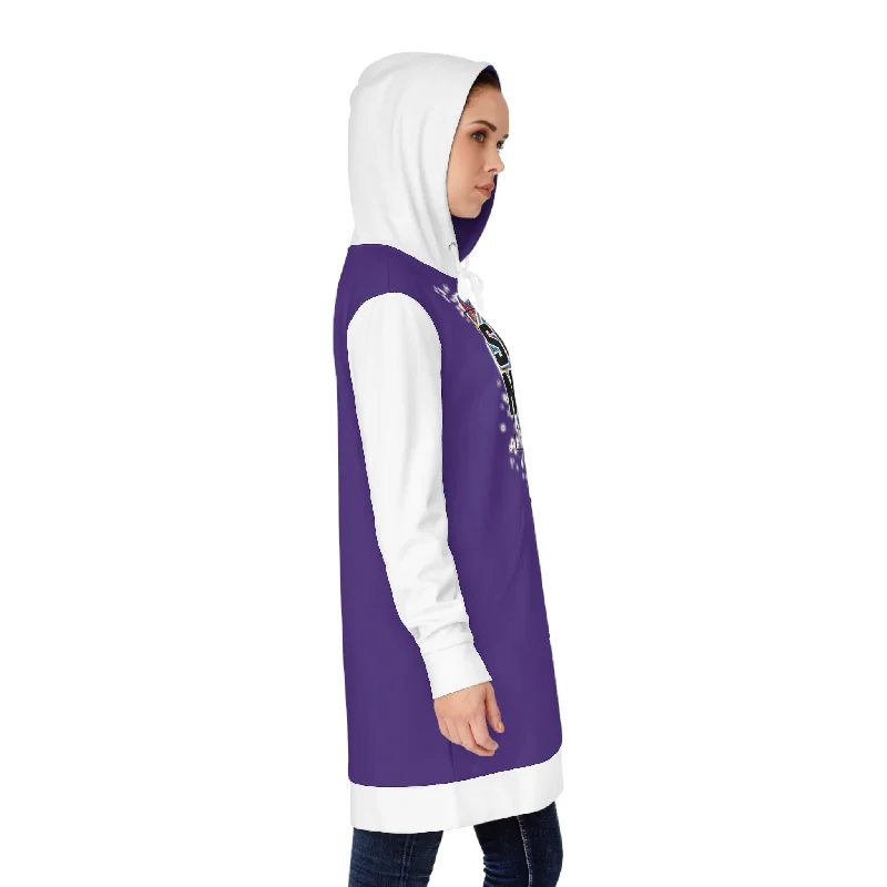 Hoodie Dress - Purple/White - MN Nation (Color Blast)