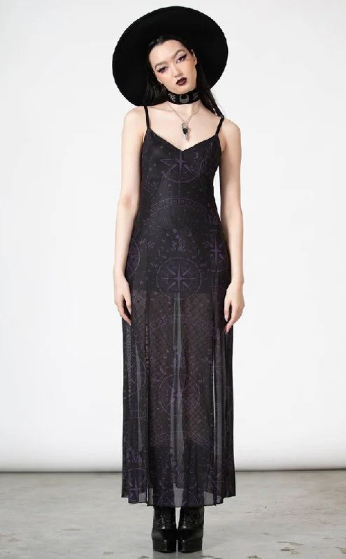 Evenescent Mesh Maxi Dress