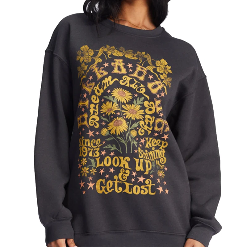 Golden Wonder Oversized Graphic Crewneck Sweatshirt