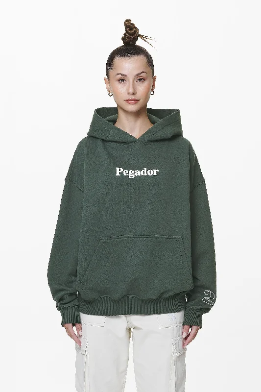 Habo Oversized Hoodie Washed Sage Green