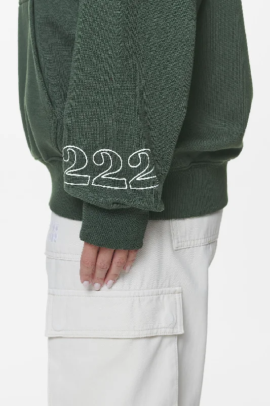 Habo Oversized Hoodie Washed Sage Green