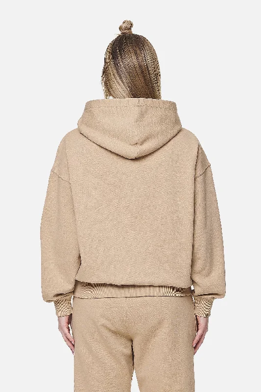 Julago Oversized Hoodie Washed Safari Sand