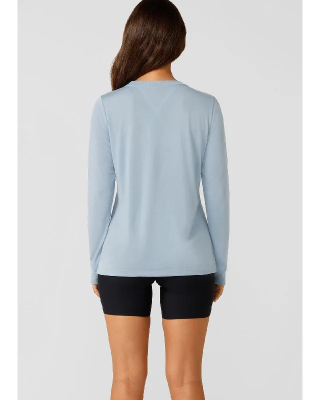 Lorna Jane Lotus Long Sleeve Top - Glacier Blue