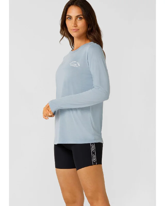 Lorna Jane Lotus Long Sleeve Top - Glacier Blue