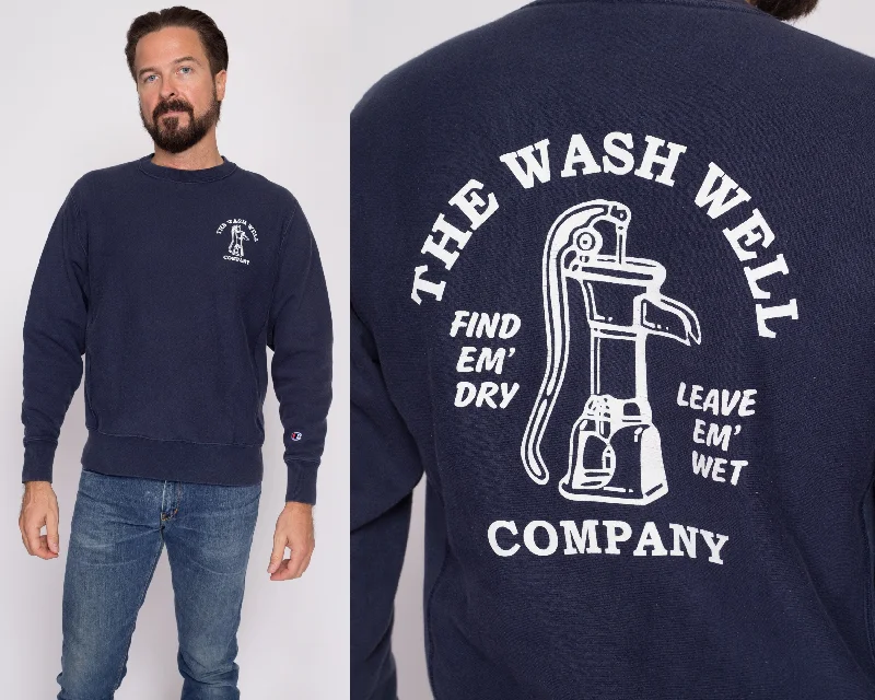 Medium Champion Reverse Weave ""The Wash Well Company"" Sweatshirt