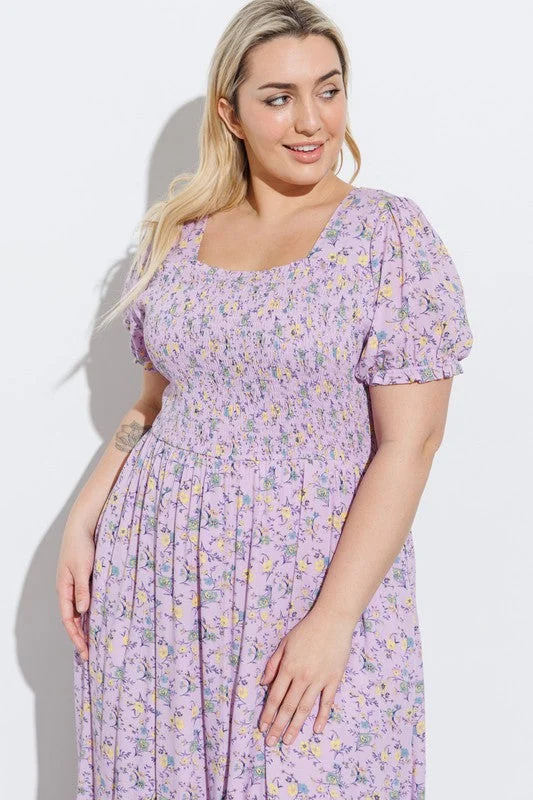 Orchid Floral Dress