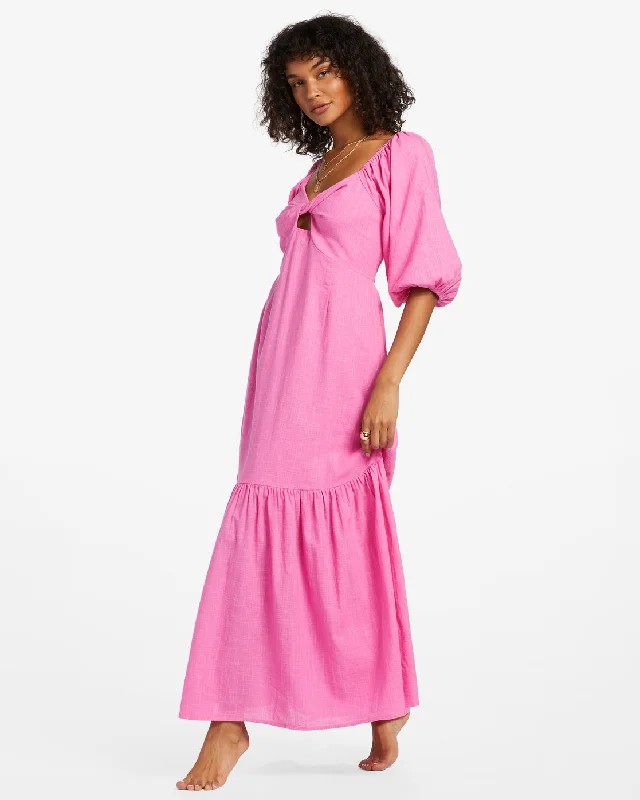 Paradise Cove Maxi Dress - Flirty Fuchsia