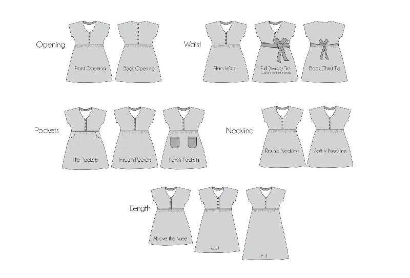 PDF Pattern - Kinjarling Dress - Child | Waves & Wild