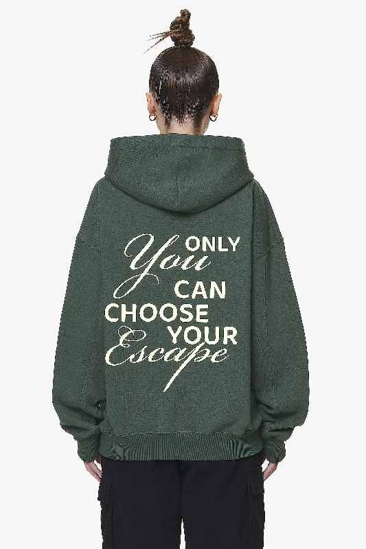 Sona Oversized Hoodie Washed Sage Green