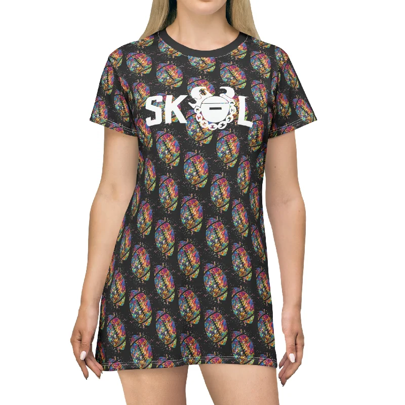 T-Shirt Dress - Color Blast Football - The Original