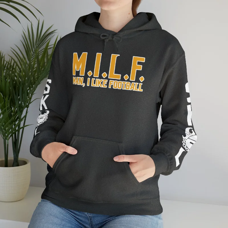 Unisex Heavy Blend™ Hooded Sweatshirt - M.I.L.F. + Original (Sleeves)